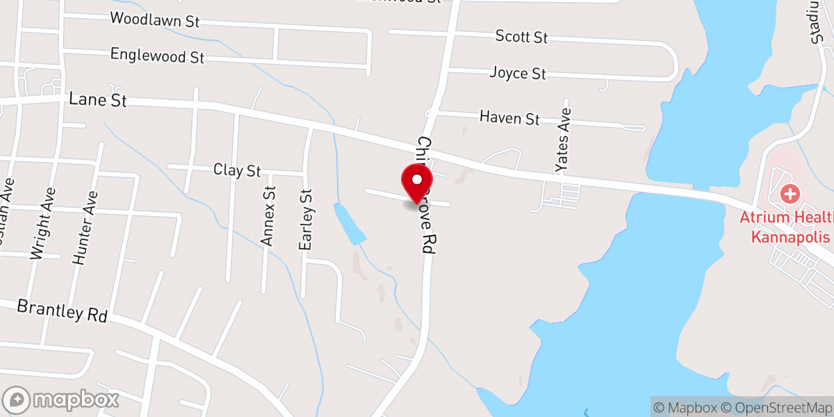 Map showing location of Mills Chapel