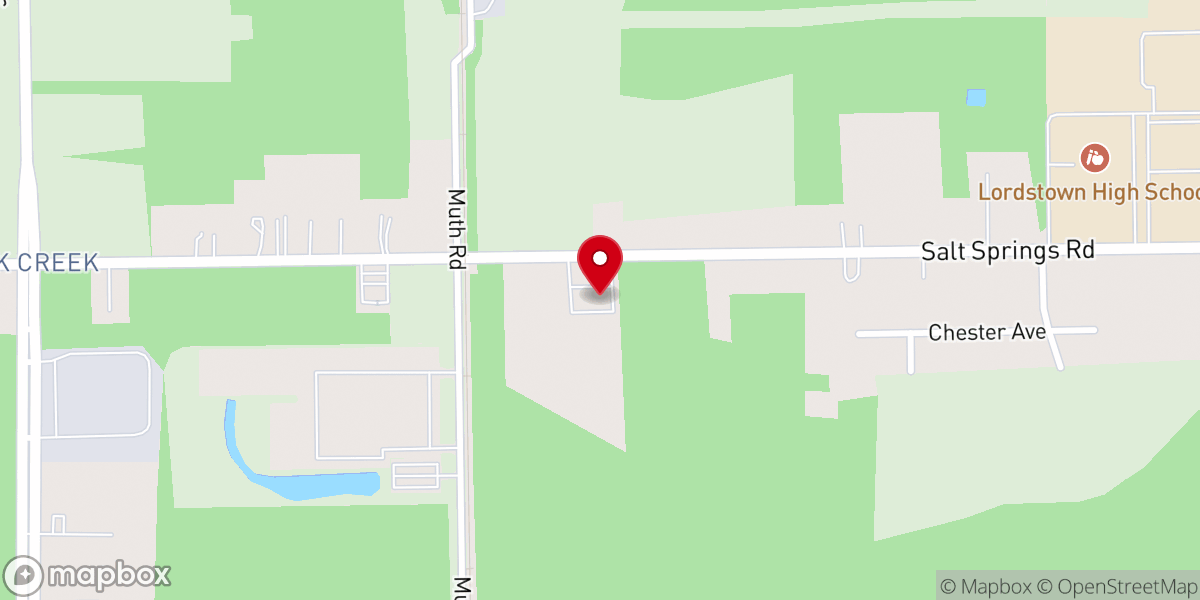 Map showing location of Harvest Point Church