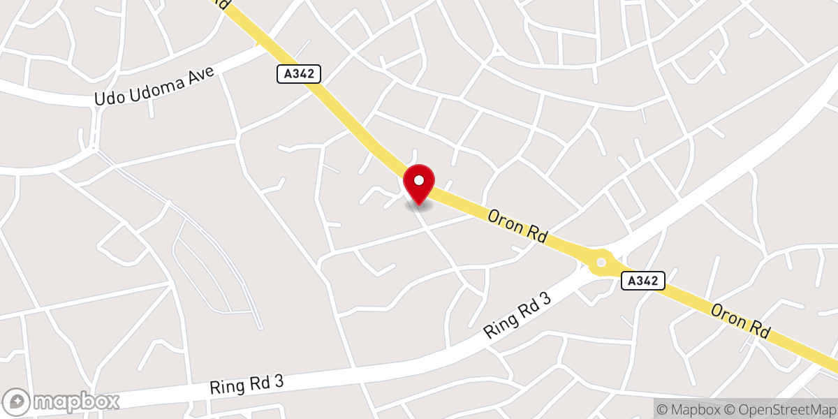 Map showing location of RCCG my father's house parish
