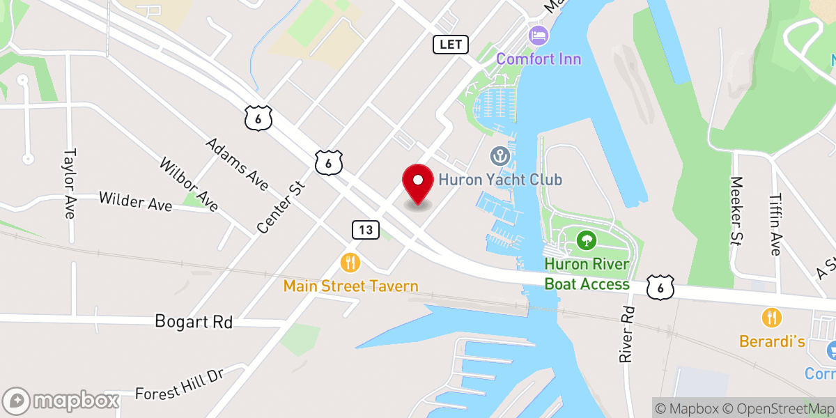 Map showing location of St. Peter Catholic School