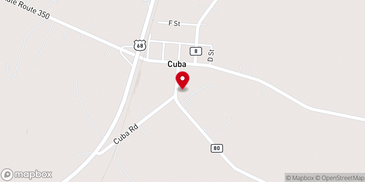 Map showing location of CUBA FRIENDS CHURCH