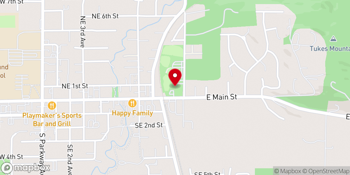 Map showing location of Northwest Gospel Church: Battle Ground