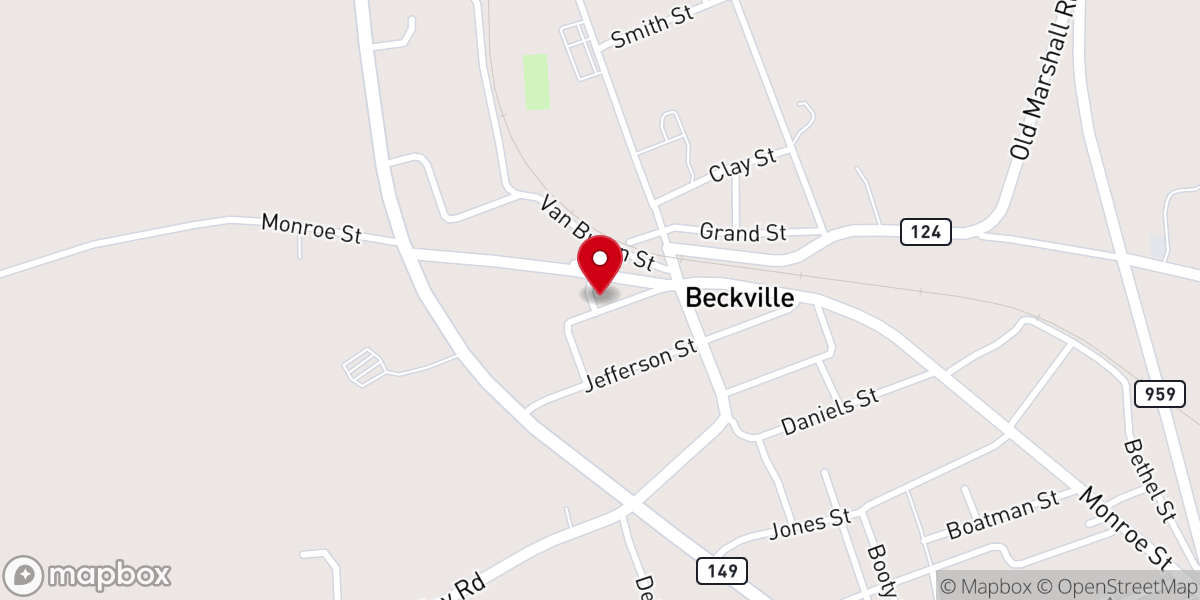 Map showing location of Beckville Housing Authority