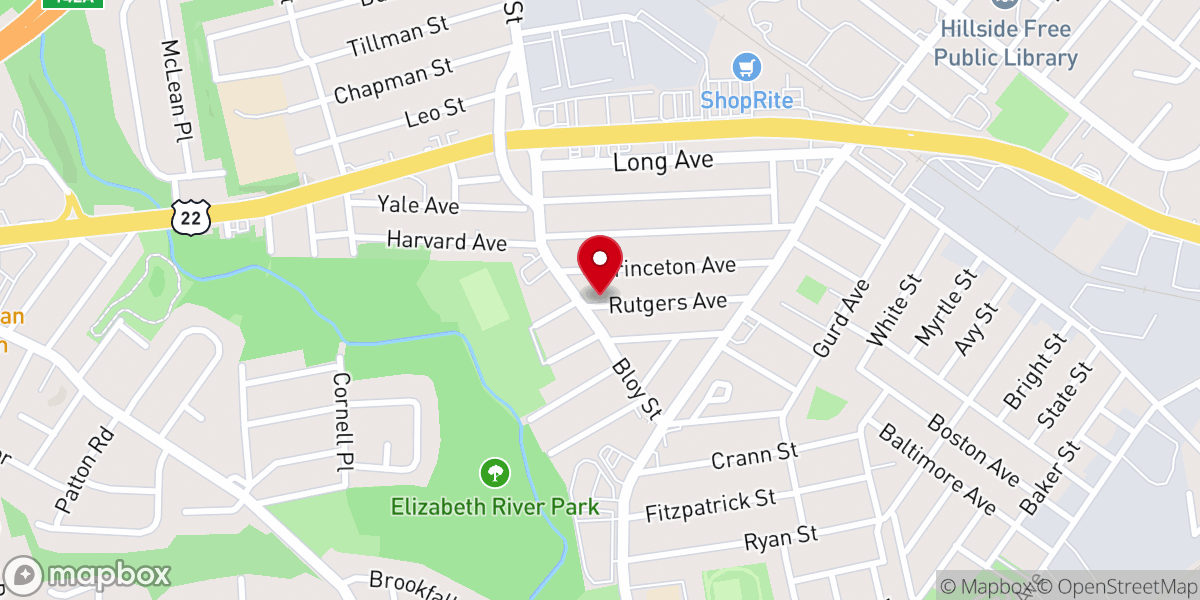 Map showing location of Christ the King Church
