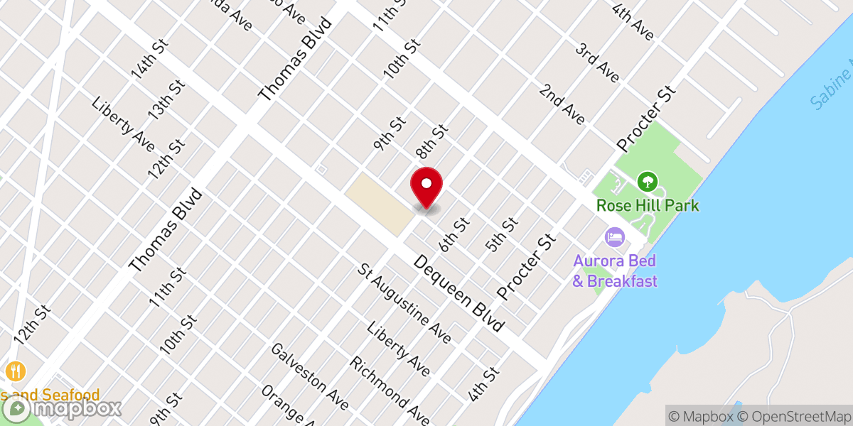 Map showing location of Church of the Lord Jesus Christ of the Apostolic Faith - Port Arthur