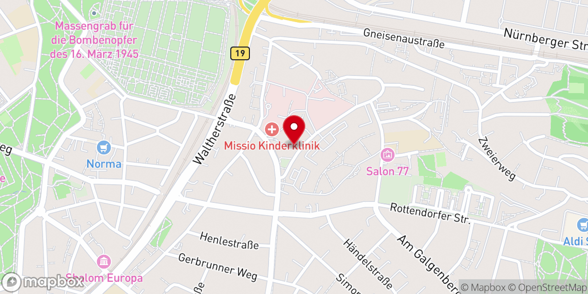 Map showing location of Mariannhiller Mission Pius-Seminar