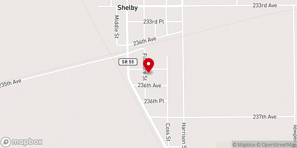 Map showing location of Faith Assembly of God