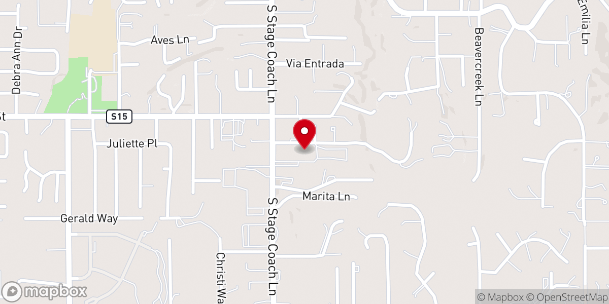 Map showing location of St. Peter the Apostle Parish