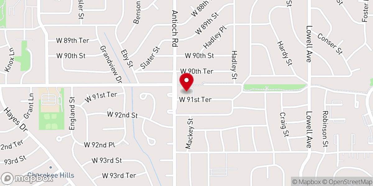 Map showing location of Southern Baptist Church
