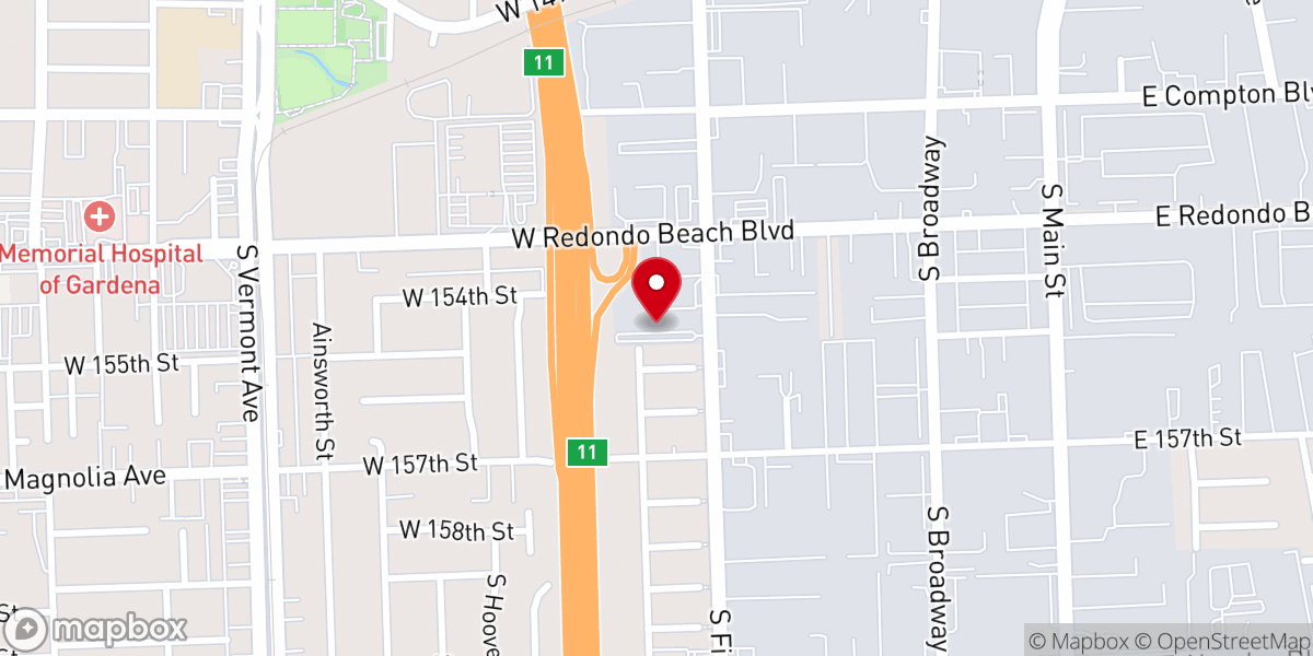 Map showing location of Jaeil Korean Presbyterian Church