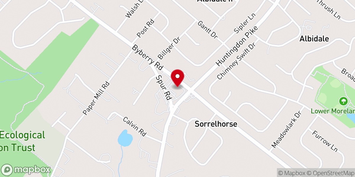 Map showing location of UNITED METHODIST OF HUNTINGDON VALLEY