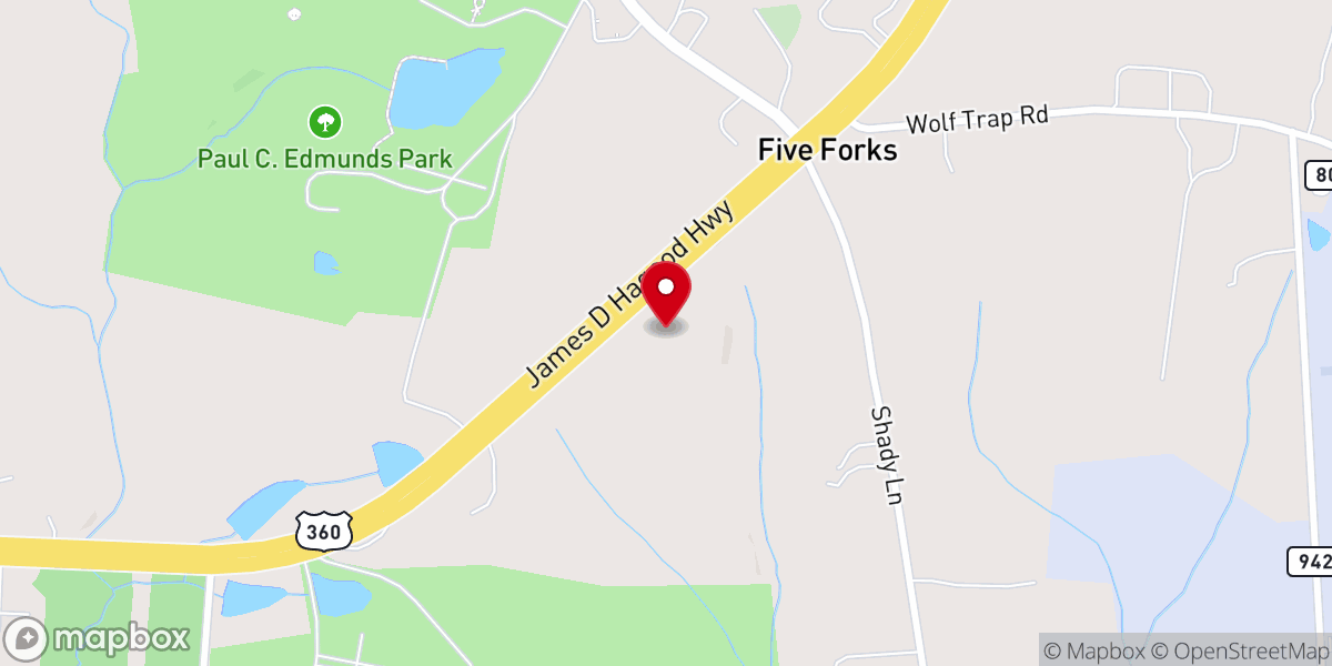 Map showing location of Revelation Baptist Church