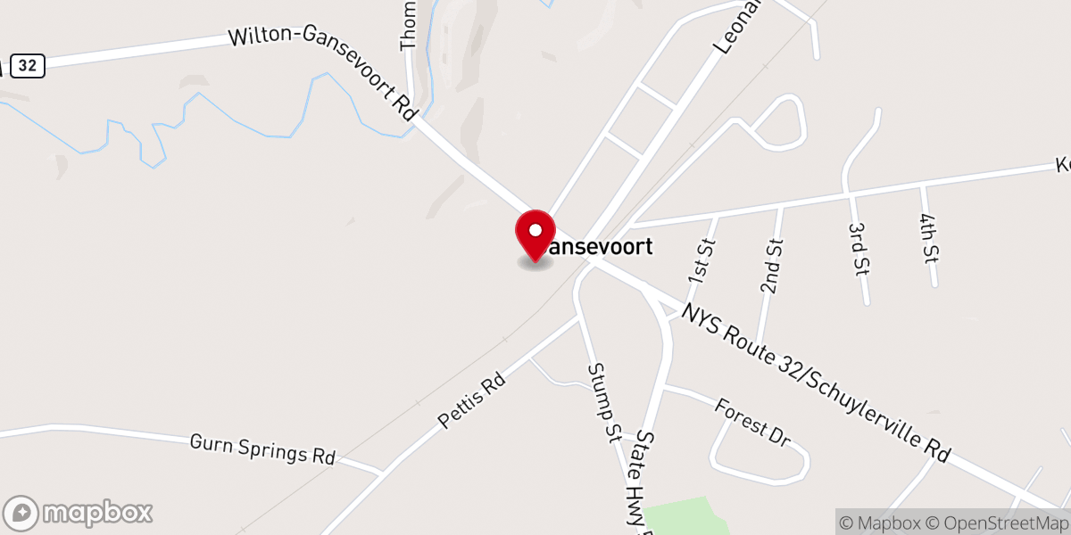 Map showing location of Saint Therese Chapel