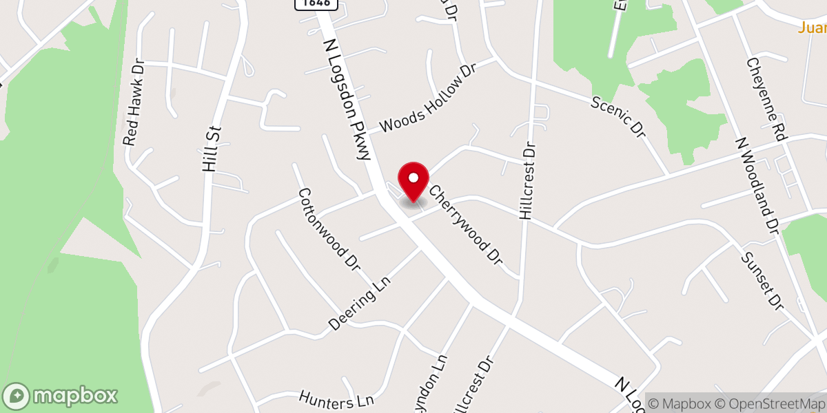 Map showing location of Sign of the Dove Church