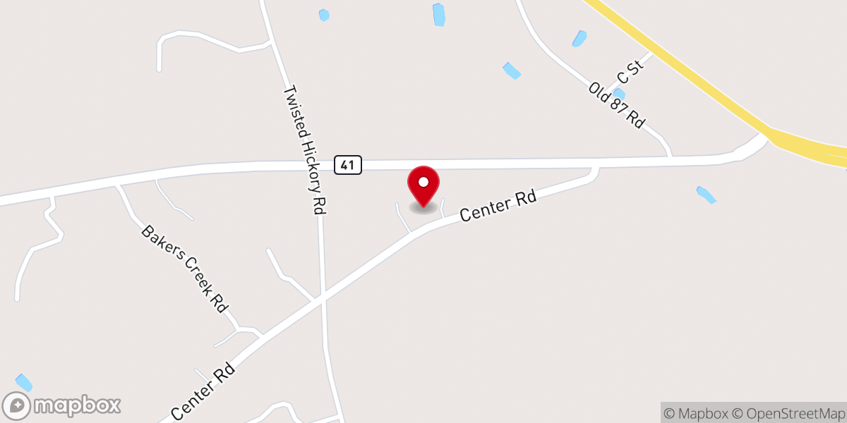 Map showing location of McCord Church
