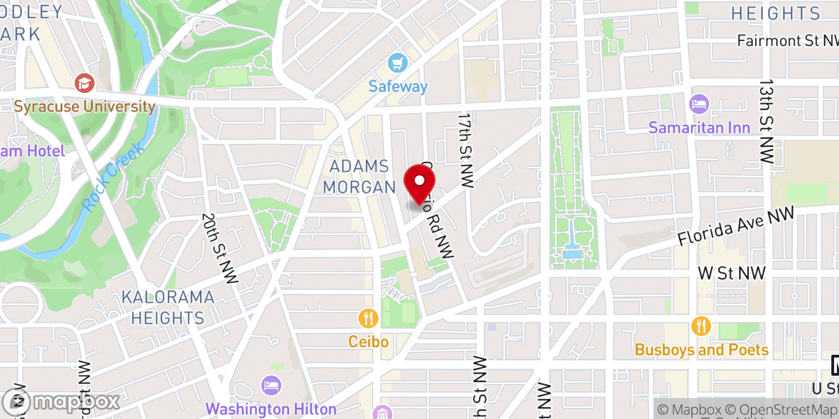 Map showing location of King Emmanuel Baptist Church