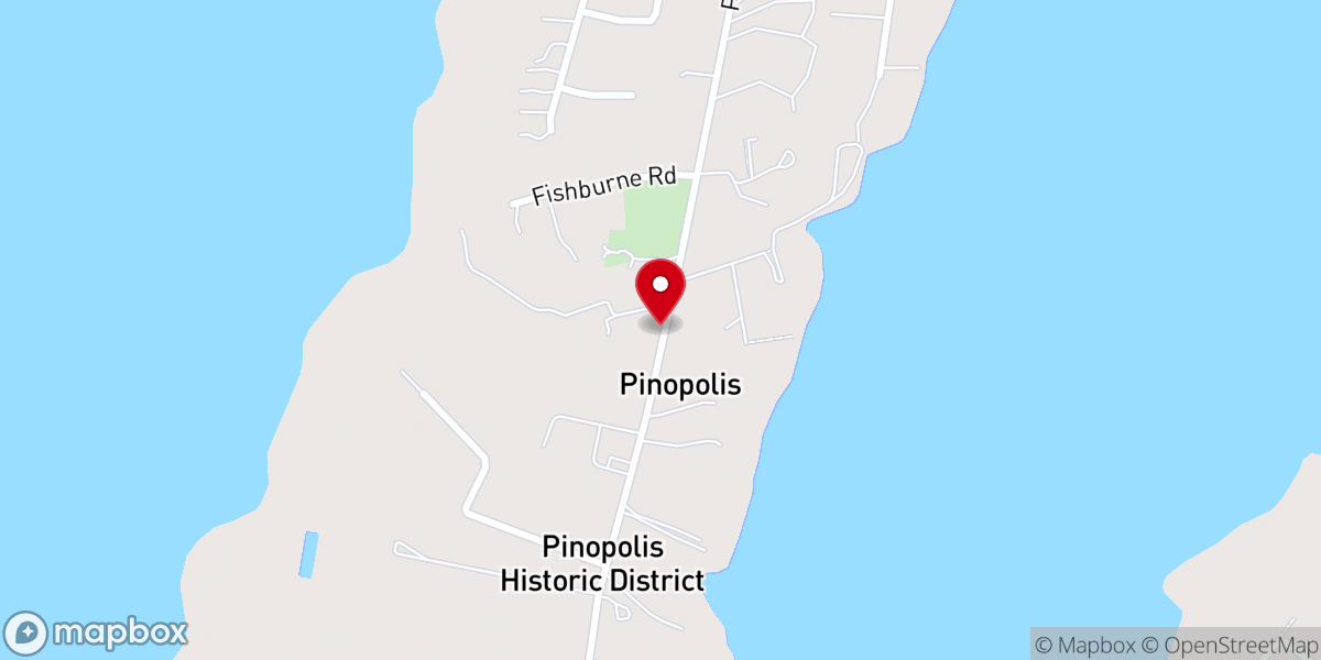 Map showing location of Pinopolis