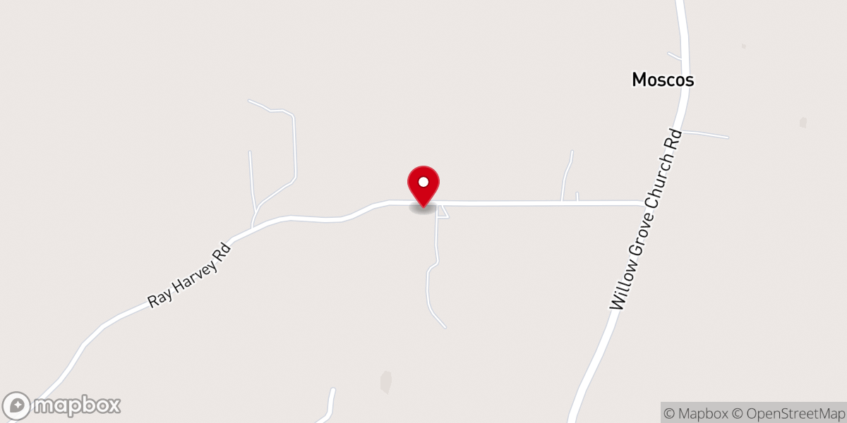 Map showing location of Trinity Baptist Church