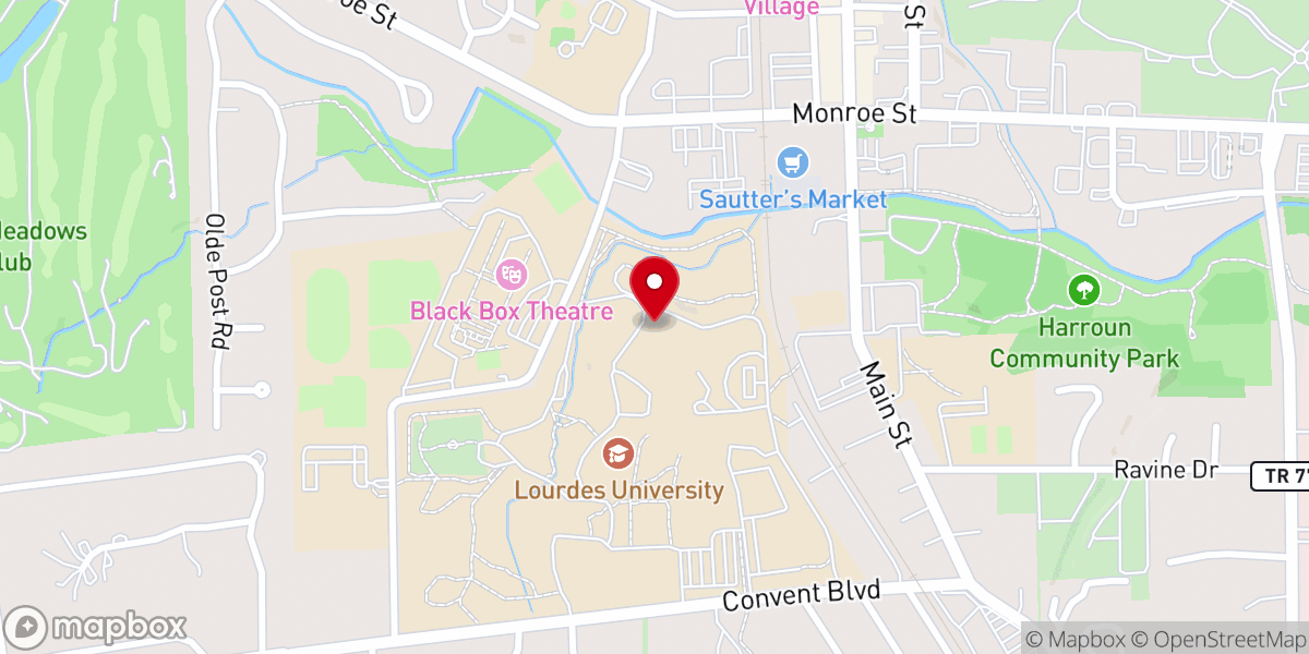 Map showing location of Trinity House of Prayer