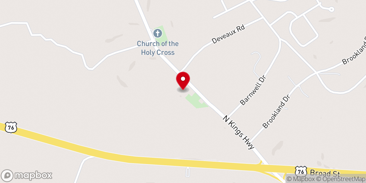 Map showing location of Wayman Chapel Family Life Center