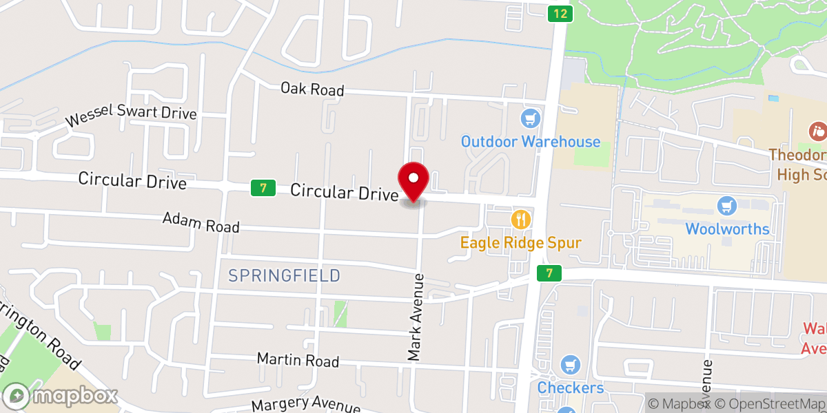 Map showing location of St. Nicholas Anglican Church