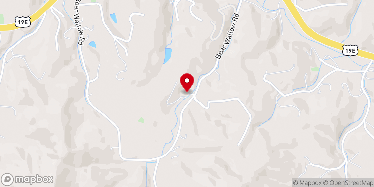 Map showing location of Victory Baptist Church