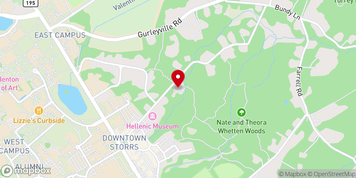 Map showing location of Hope Lutheran Church