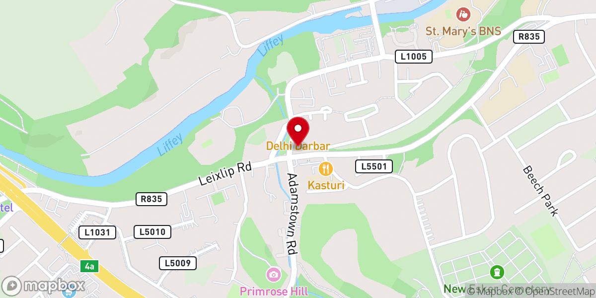 Map showing location of Methodist Church