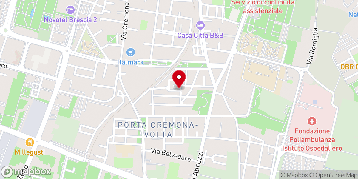 Map showing location of Chiesa di Sant'Antonio di Padova