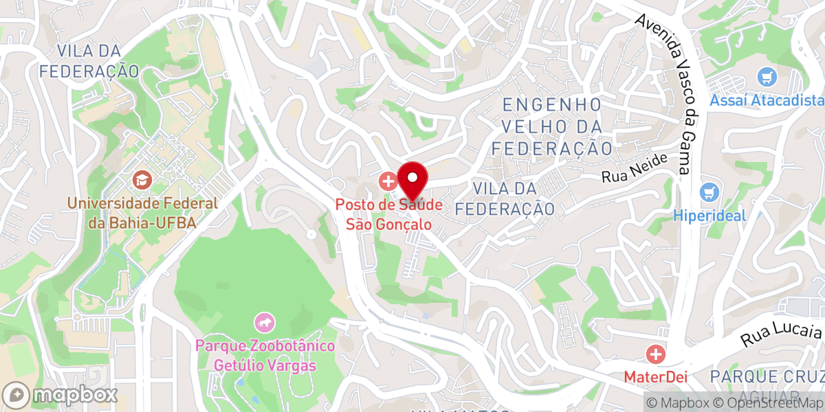 Map showing location of Igreja Pentecostal Rápido Despojo Presa Segura