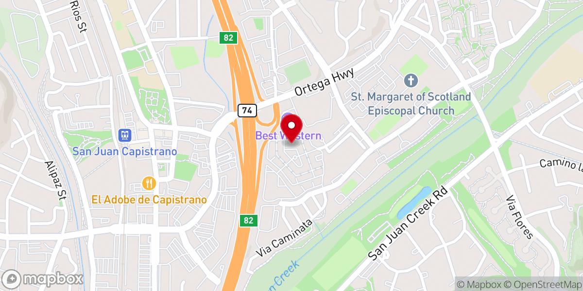 Map showing location of theeffect church