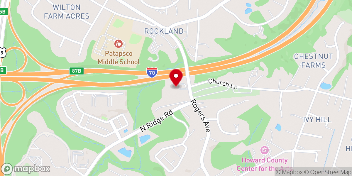 Map showing location of Shalom Miracle Church
