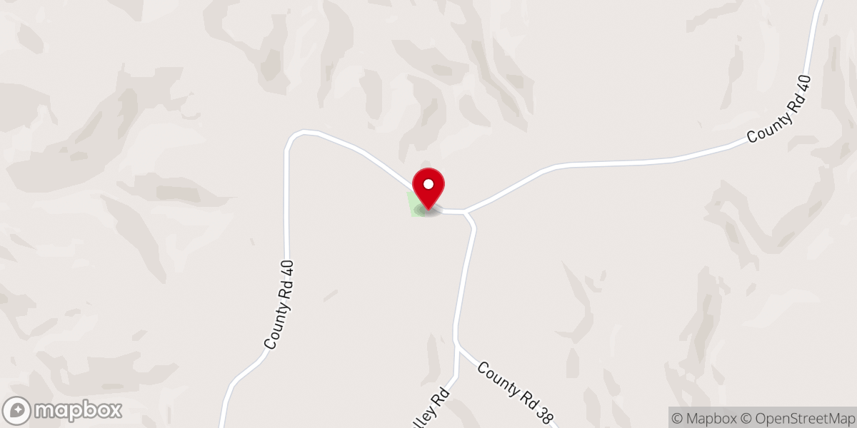 Map showing location of Gray Rock Church