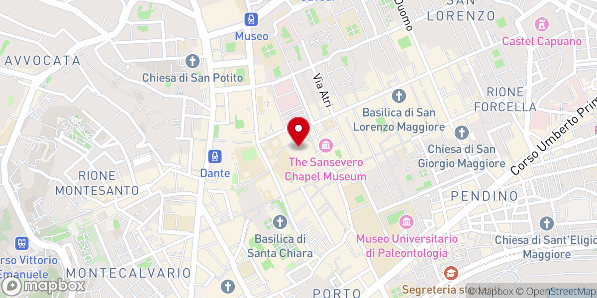 Map showing location of Convento di San Domenico Maggiore
