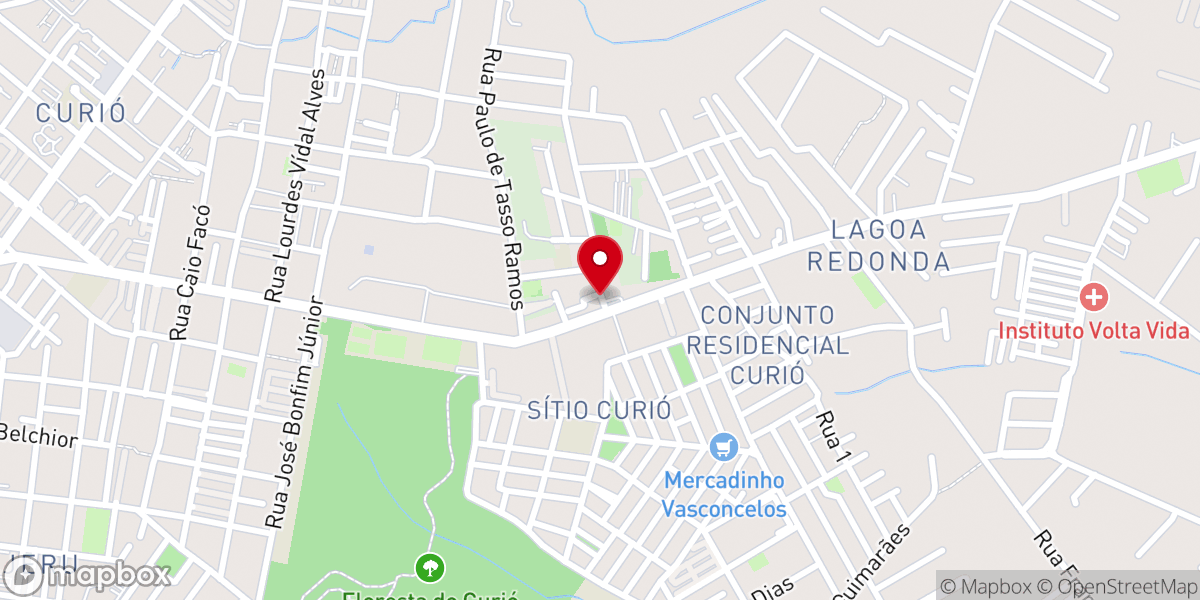 Map showing location of Igreja Universal do Reino de Deus/Curió
