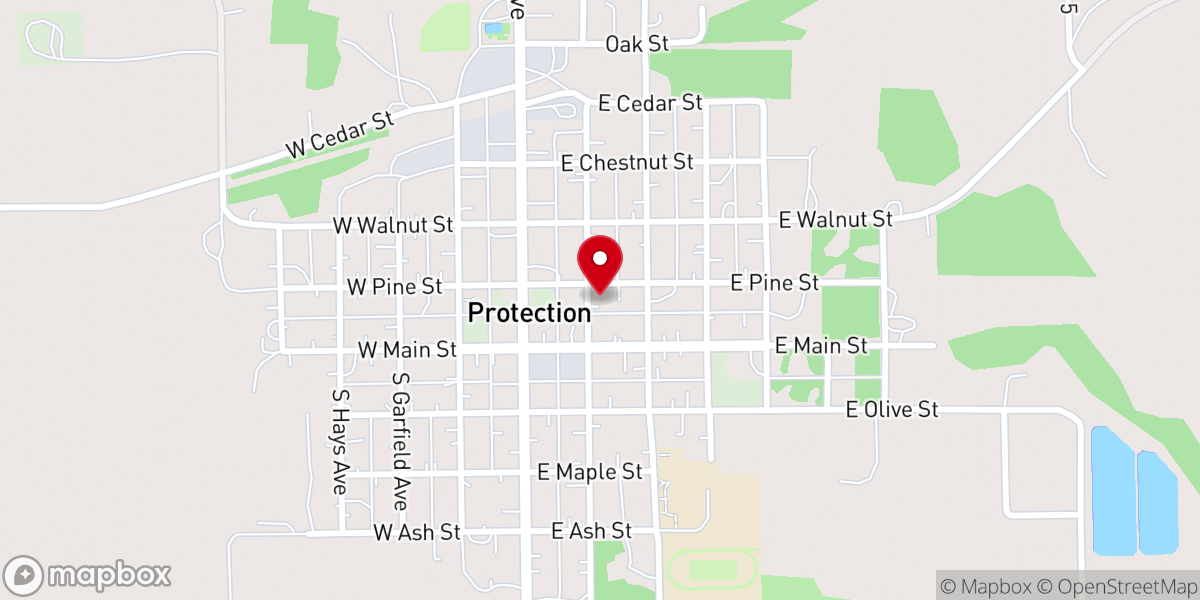 Map showing location of United Methodist Church Parsonage