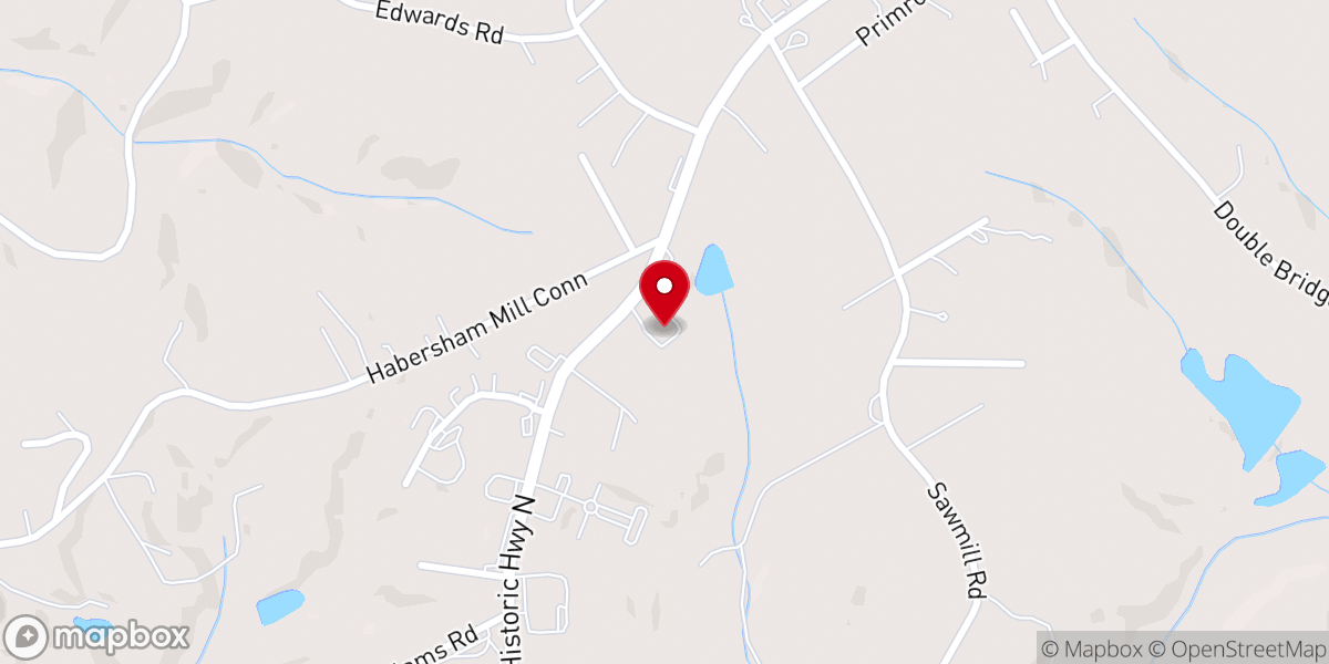 Map showing location of Mt. Carmel Baptist Church