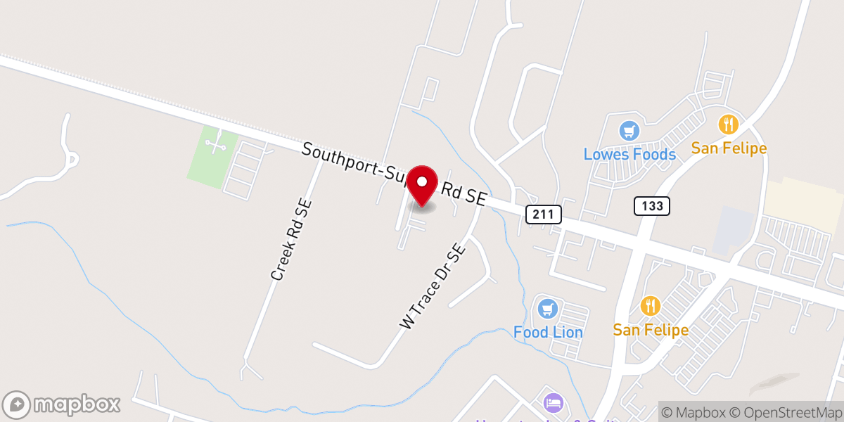 Map showing location of Saint Peter Evangelical Lutheran Church