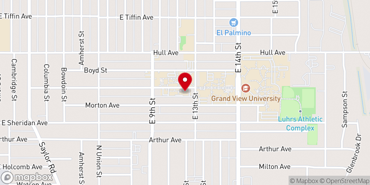 Map showing location of Luther Memorial Church