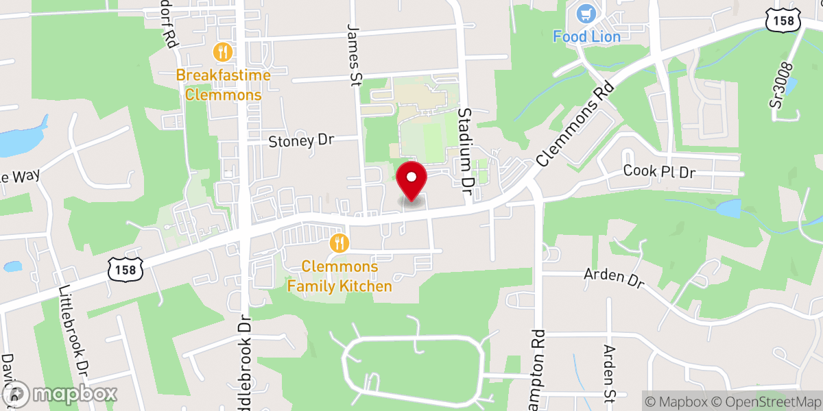 Map showing location of The Potter's House Church