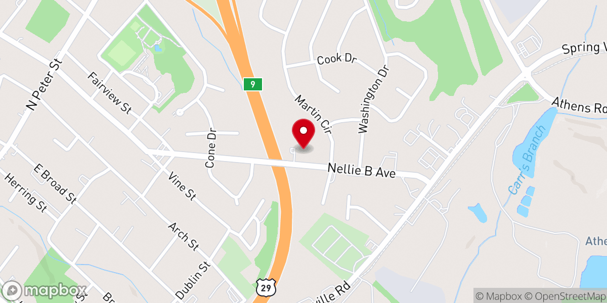 Map showing location of Olive Bethel Church