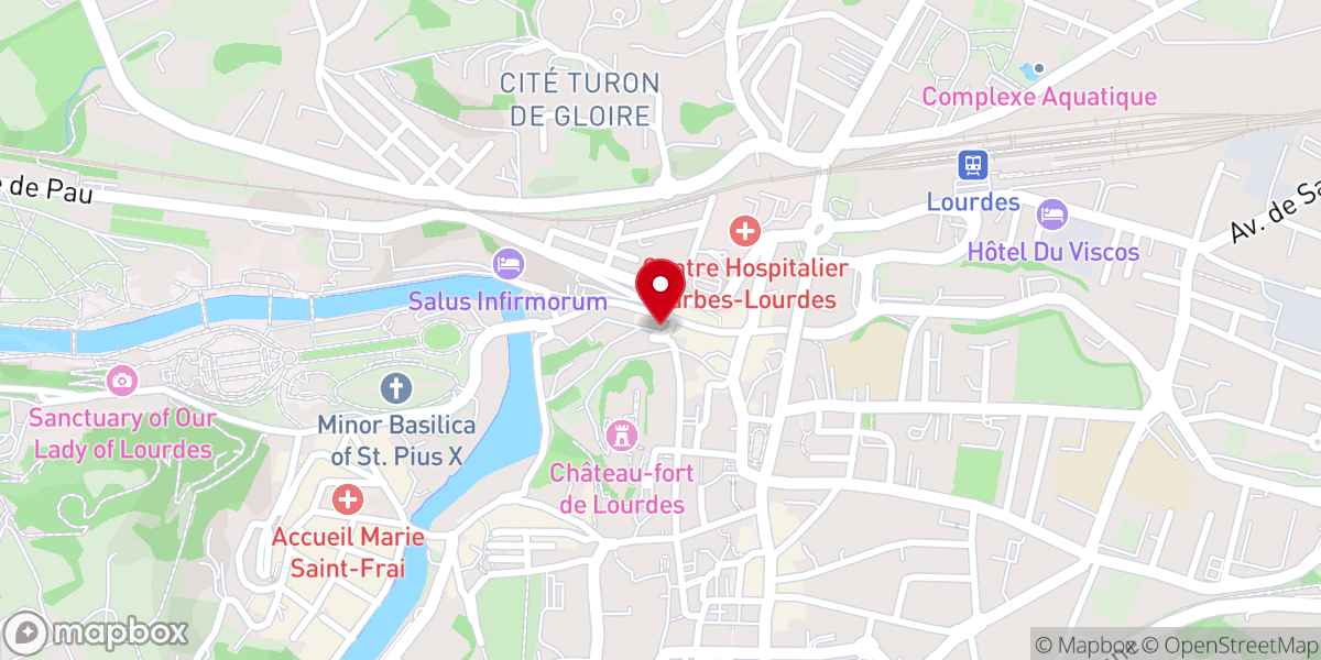 Map showing location of Maison Paternelle de Sainte Bernadette