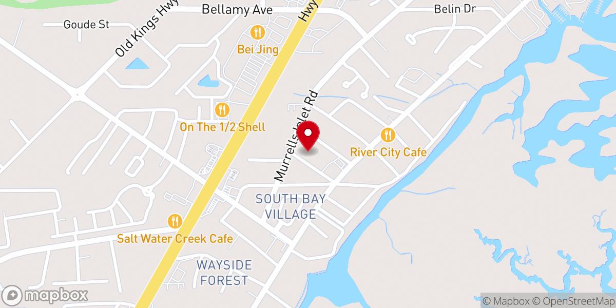 Map showing location of LifeChurch of Murrells Inlet