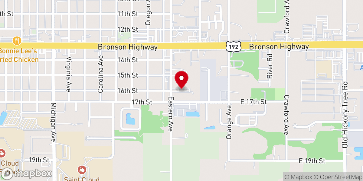 Map showing location of Souls Harvest Church