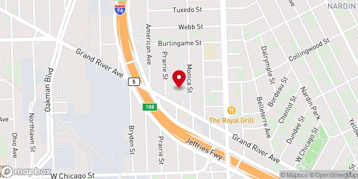Map showing location of Kings Gate Christian Church