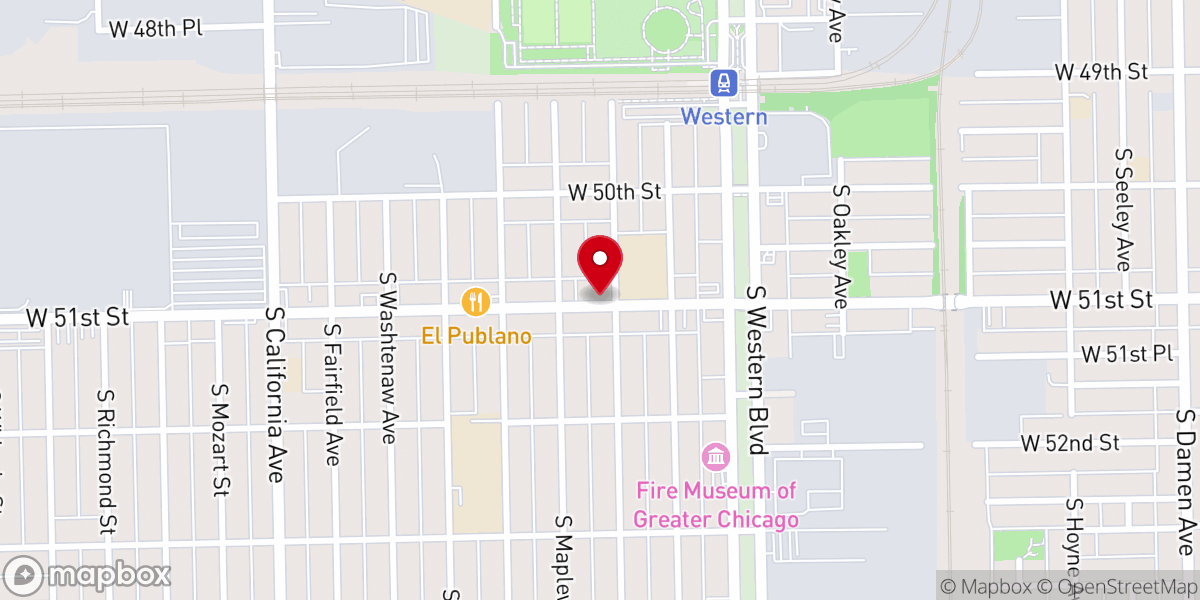Map showing location of First Christian Charismatic Church La Nueva Uncion