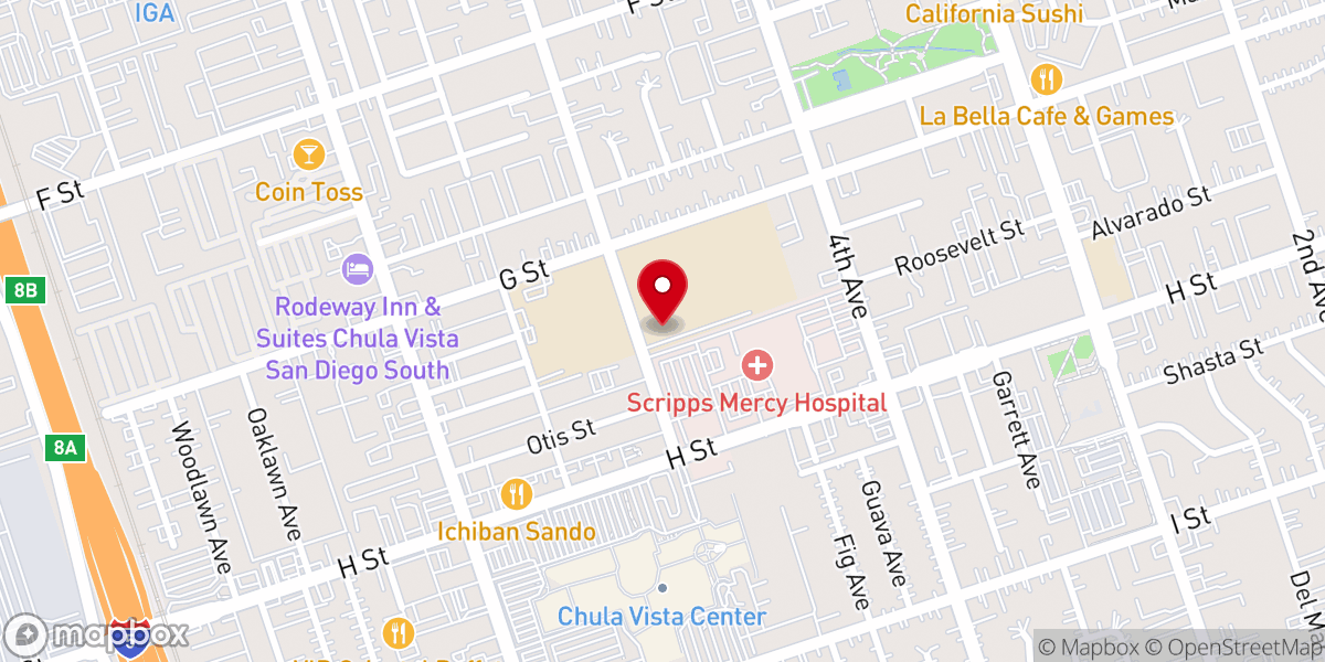 Map showing location of All Peoples Church South Bay