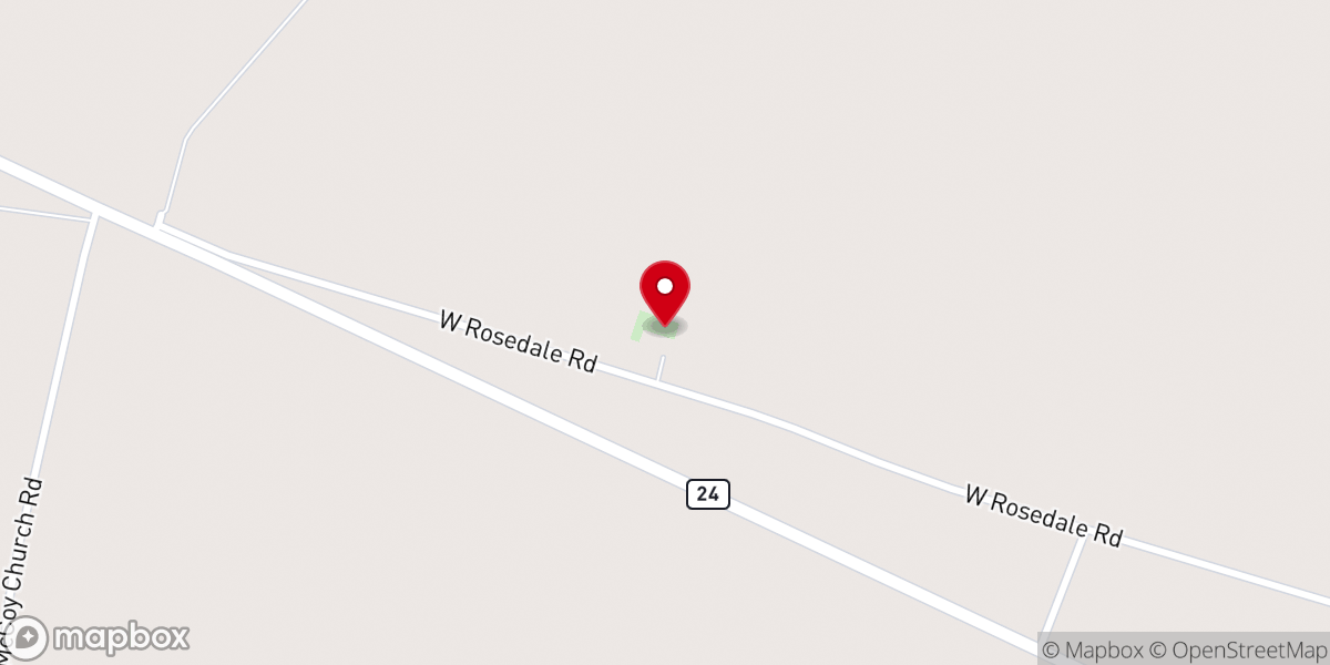 Map showing location of Red Hill Church