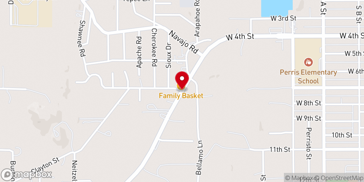 Map showing location of Living Hope Assembly
