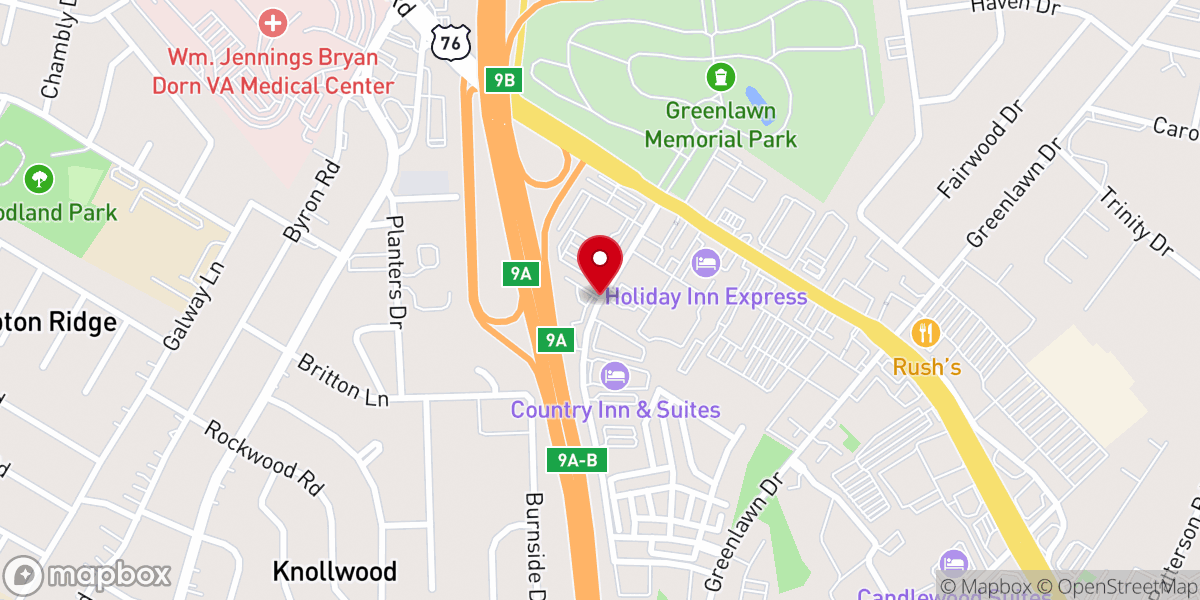 Map showing location of Iglesia Vida Abundante SC